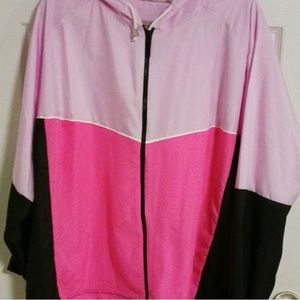 Multi color windbreaker jacket